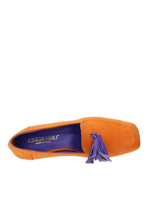 Mocassini in ecocamoscio GIULIA NERI | 6605ARANCIO